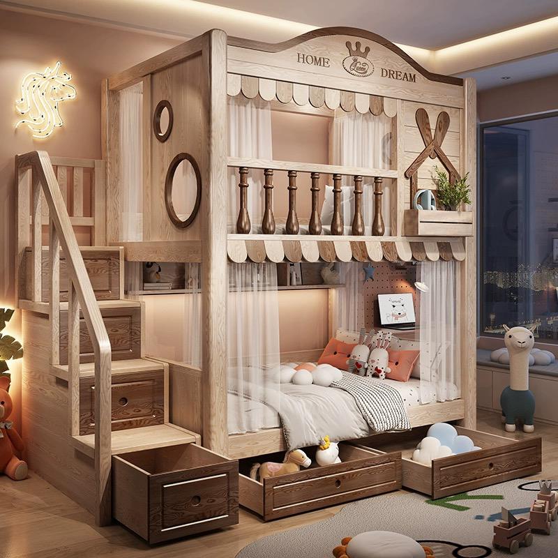 Nukhome Little Rabbit House Full Height Bunk Bed (Customizable)