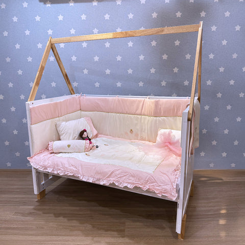 FIJN Alexis Baby Cot with Removable Roof (130x70cm or 140x70cm) FIJN Alexis Baby Cot with Removable Roof (130x70cm or 140x70cm)