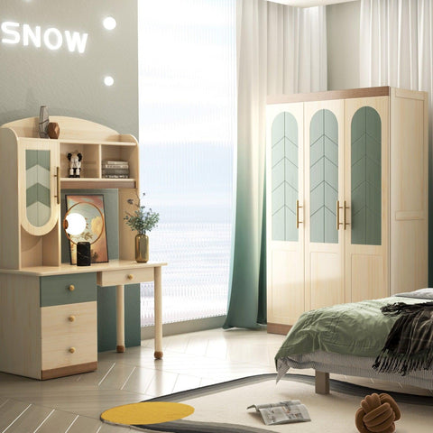 Sampo Snowy 2-doors Wardrobe - Kids Haven