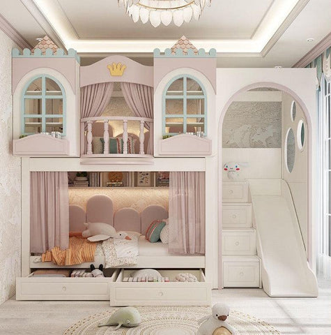 Nukhome Dream Castle Full Height Bunk Bed (Customizable) Nukhome Dream Castle Full Height Bunk Bed (Customizable)