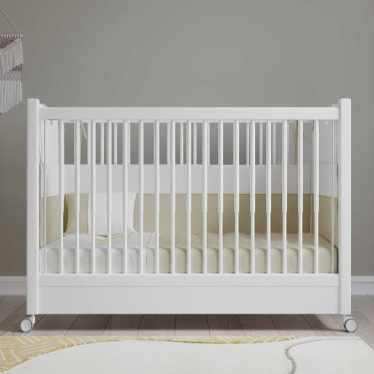 Cilek Baby Bed with Wheels White (60x120 cm)