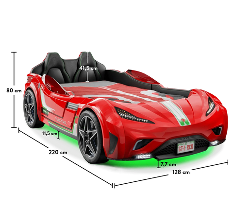 Cilek GTE Car Bed (Multiple Colours)(99X191 Cm) Cilek GTE Car Bed (Multiple Colours)(99X191 Cm)