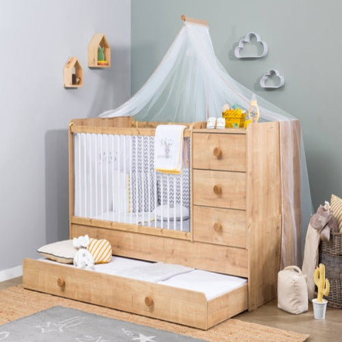 Cilek Mocha Sl Convertible Baby Bed (With Parent Bed) (80X180 Cm)