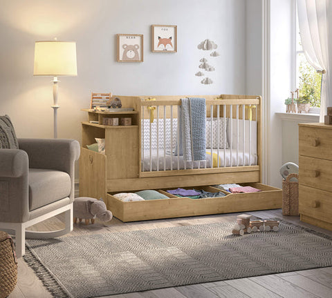 Cilek Mocha Baby Bed Pull-out Drawer (to fit 70X145 Cm Cot)