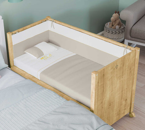 Cilek Baby Bed with Wheels Oak (60x120 cm)
