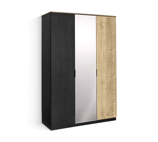 Cilek Black 3 Doors Wardrobe