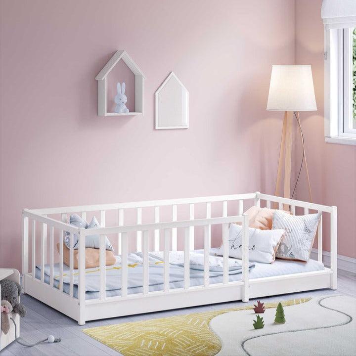 Cilek White Roofless Bedstead (90x190 cm) - Kids Haven Cilek White Roofless Bedstead (90x190 cm) - Kids Haven