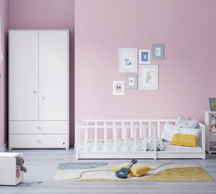 Cilek White Roofless Bedstead (90x190 cm) - Kids Haven Cilek White Roofless Bedstead (90x190 cm) - Kids Haven