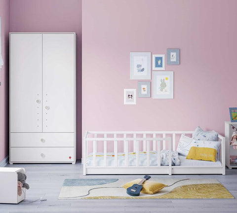 Cilek White Roofless Bedstead (90x190 cm) - Kids Haven Cilek White Roofless Bedstead (90x190 cm) - Kids Haven