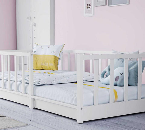 Cilek White Roofless Bedstead (90x190 cm) - Kids Haven