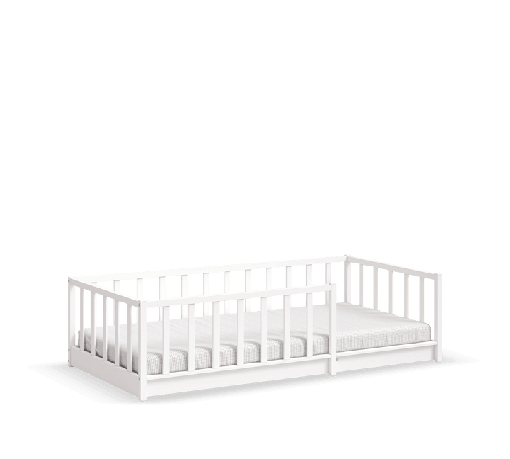Cilek White Roofless Bedstead (90x190 cm) - Kids Haven Cilek White Roofless Bedstead (90x190 cm) - Kids Haven