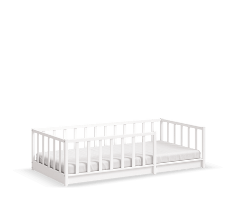 Cilek White Roofless Bedstead (90x190 cm) - Kids Haven Cilek White Roofless Bedstead (90x190 cm) - Kids Haven