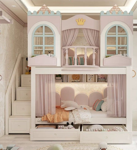 Nukhome Dream Castle Full Height Bunk Bed (Customizable) Nukhome Dream Castle Full Height Bunk Bed (Customizable)