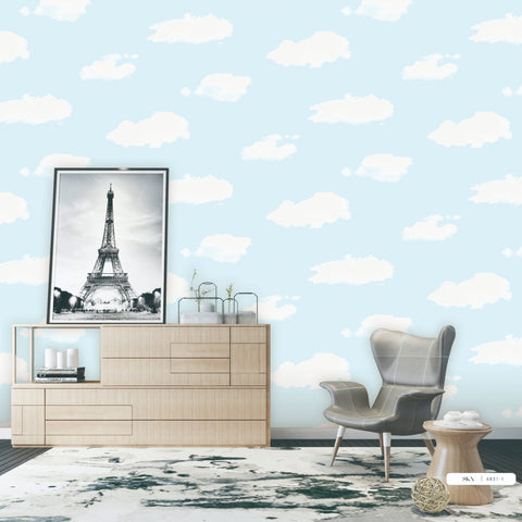 Blue Sky with Clouds Wallpaper (The One 6831-1J) Blue Sky with Clouds Wallpaper (The One 6831-1J)