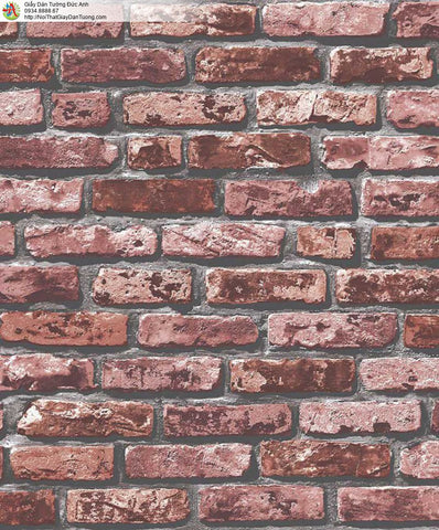 Dark Brick Wallpaper (The One 6837-2J) Dark Brick Wallpaper (The One 6837-2J)