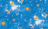 Planets with Blue Galaxy Wallpaper (The One 6838-2J)