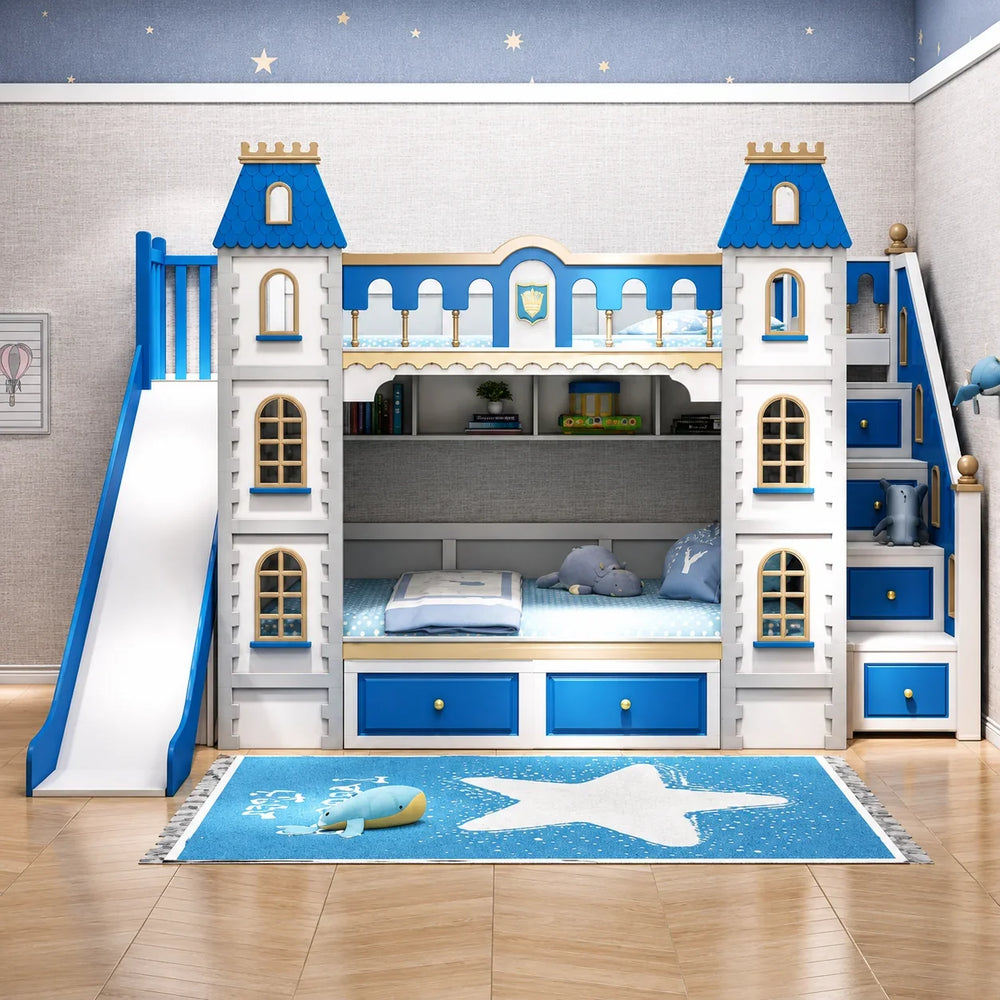 Nukhome Blue Castle Height Bunk (C011 - Blue)