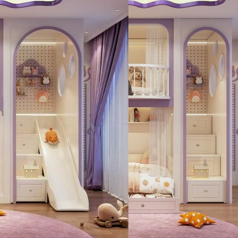 Nukhome Purple Pixie Slide and Staircase Options Nukhome Purple Pixie Slide and Staircase Options