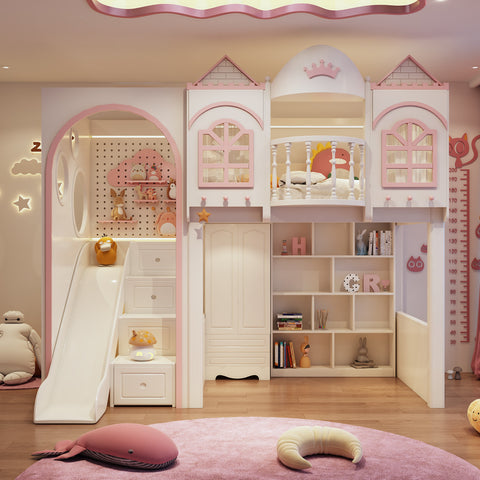 Nukhome BeauteBlush Loft Bed (Customizable) Nukhome BeauteBlush Loft Bed (Customizable)