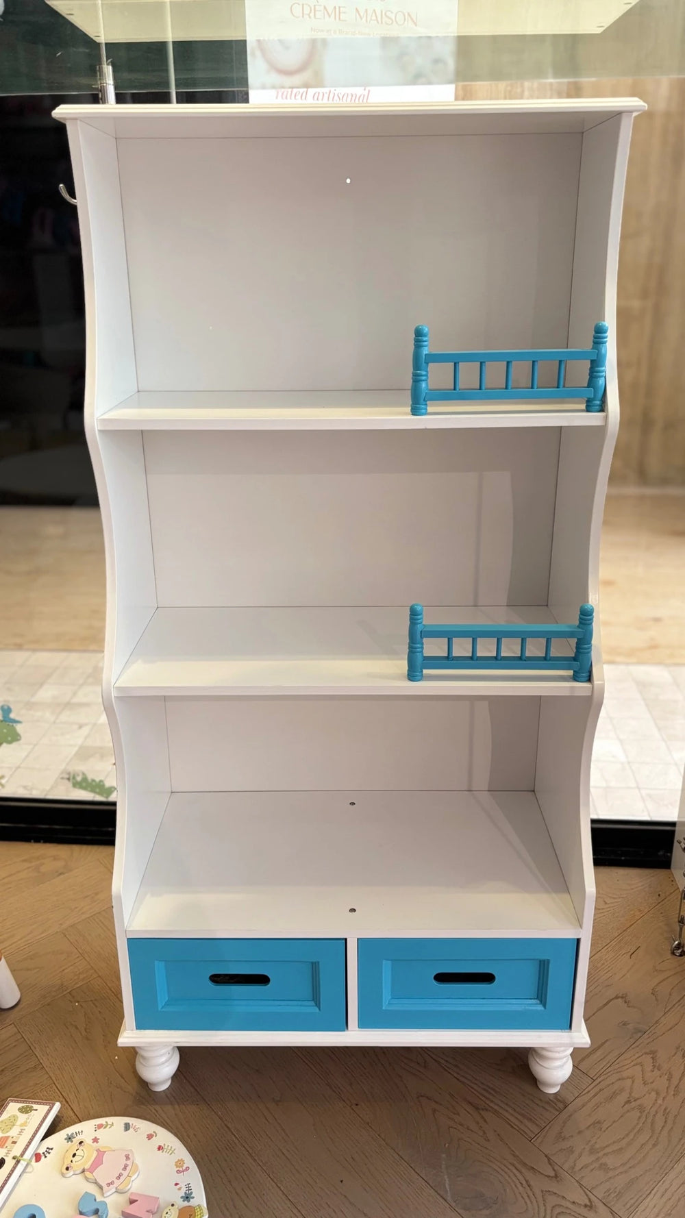 LEKEN Kids Fence Drawer Bookshelf (Display Unit)