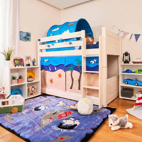 Snuggle Beachside Underbed Curtains - Kids Haven Snuggle Beachside Underbed Curtains - Kids Haven