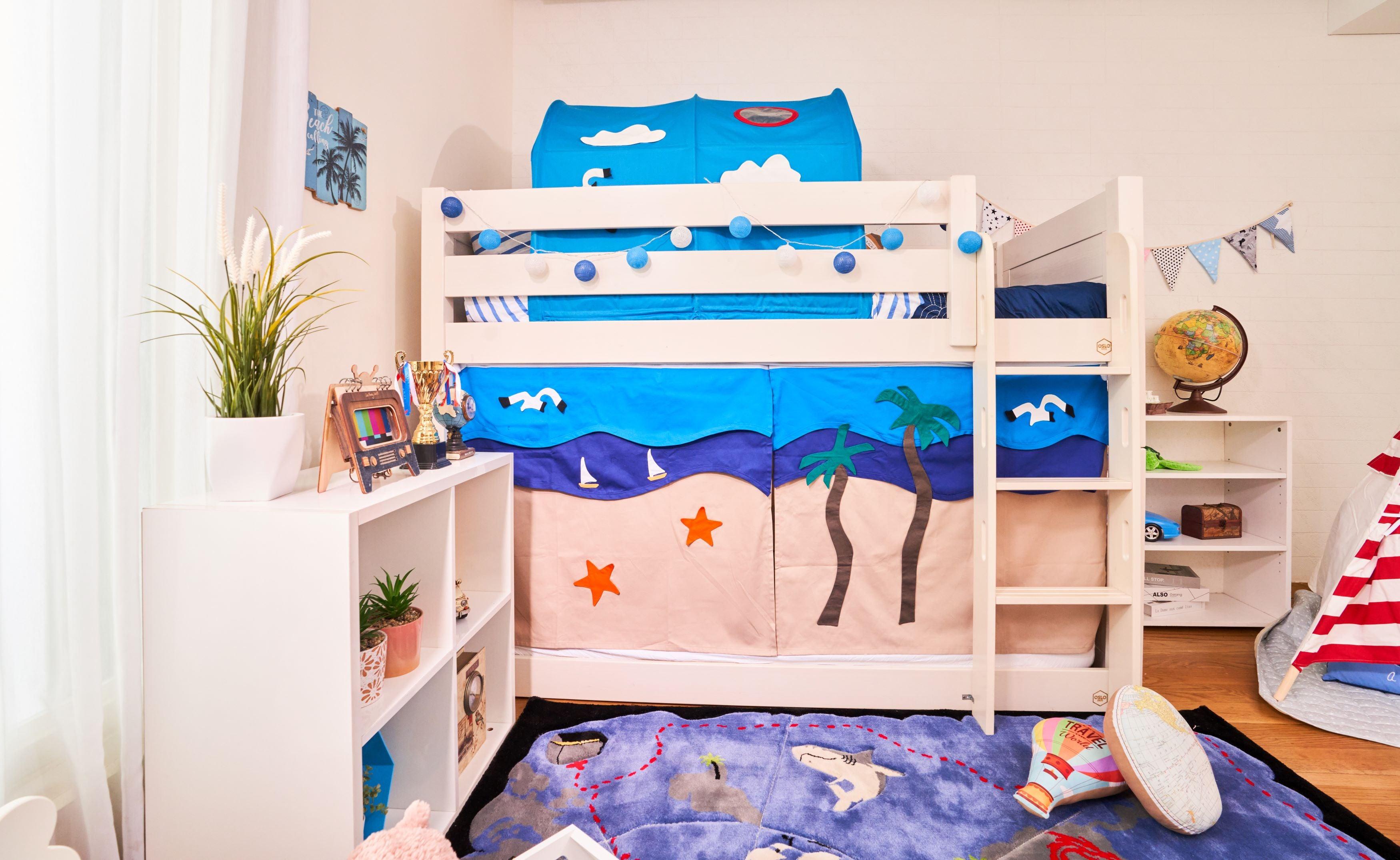 Snuggle Beachside Underbed Curtains - Kids Haven Snuggle Beachside Underbed Curtains - Kids Haven