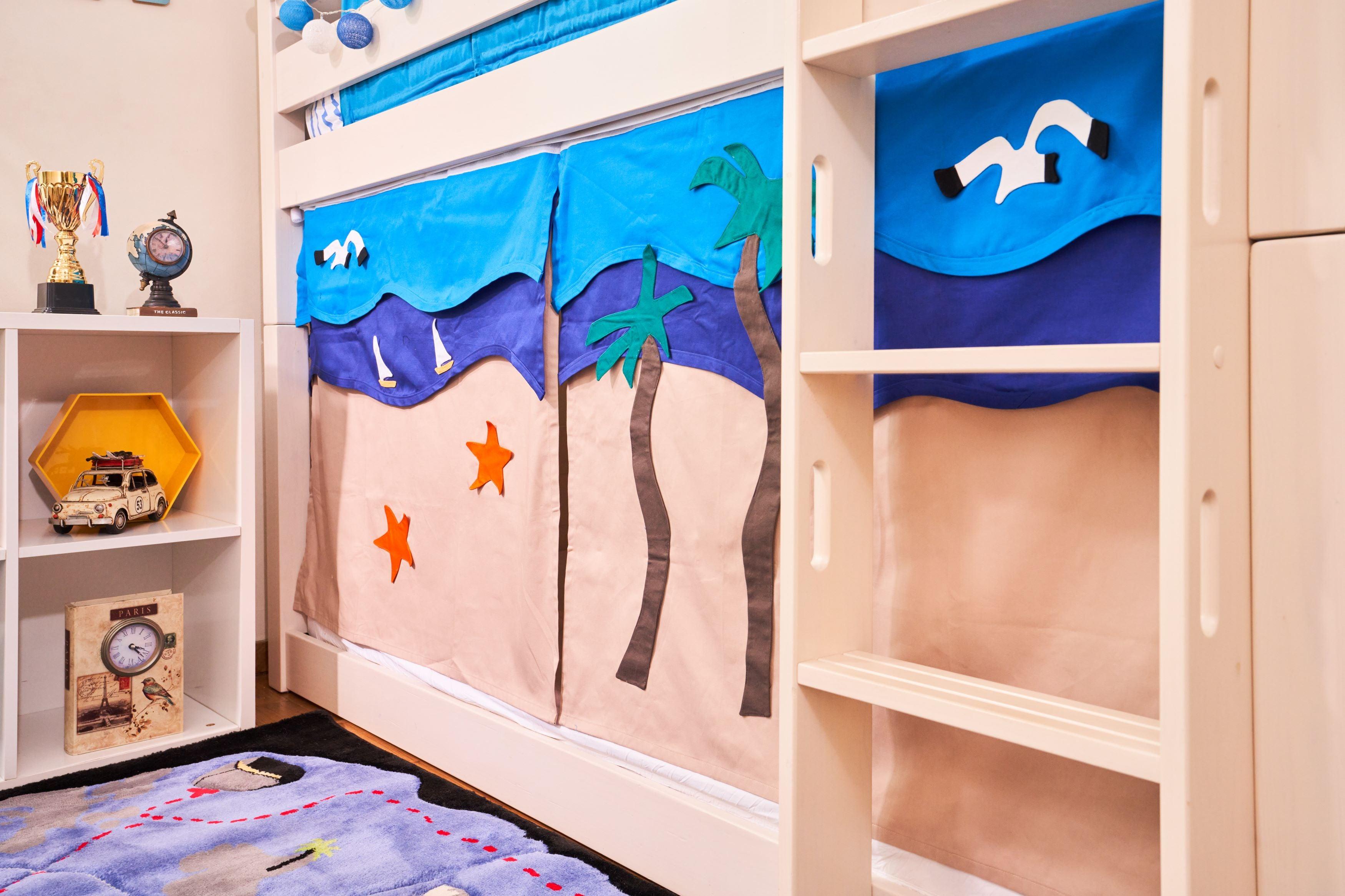 Snuggle Beachside Underbed Curtains - Kids Haven Snuggle Beachside Underbed Curtains - Kids Haven