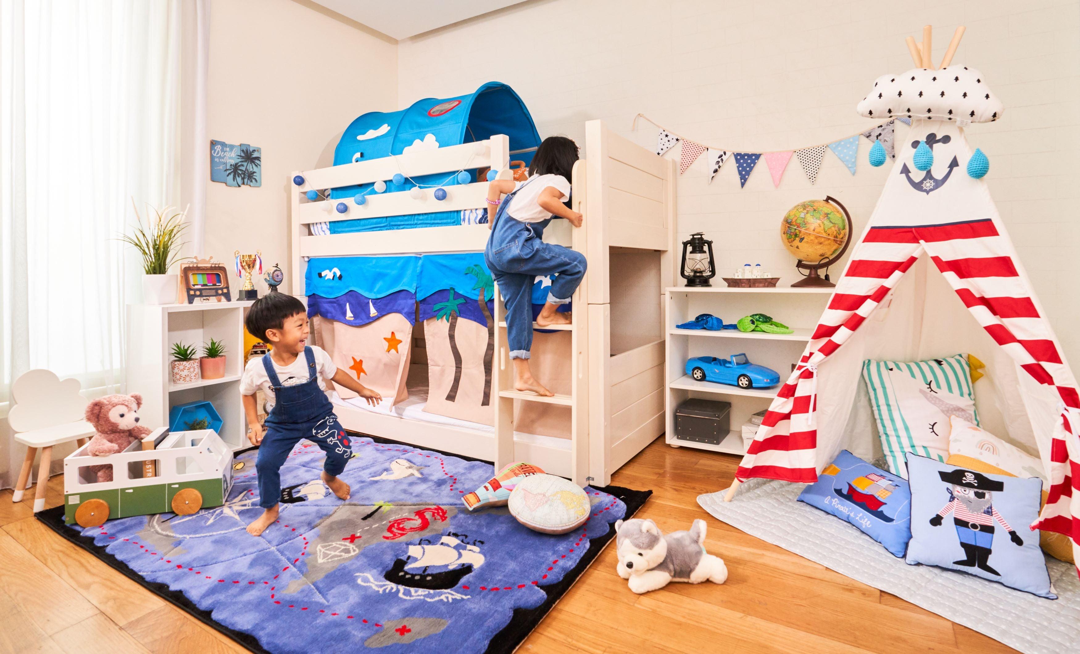 Snuggle Beachside Underbed Curtains - Kids Haven Snuggle Beachside Underbed Curtains - Kids Haven
