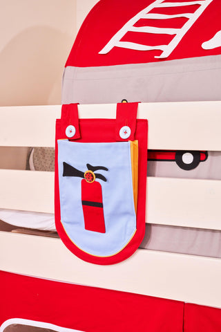 Snuggle Fire Engine Underbed Curtains - Kids Haven