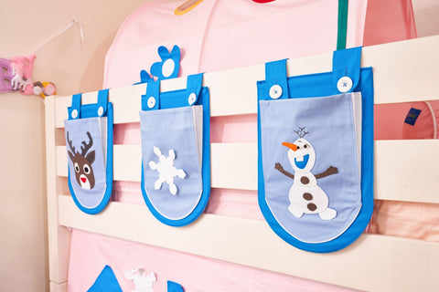 Snuggle Blue Castle Underbed Curtains - Kids Haven Snuggle Blue Castle Underbed Curtains - Kids Haven