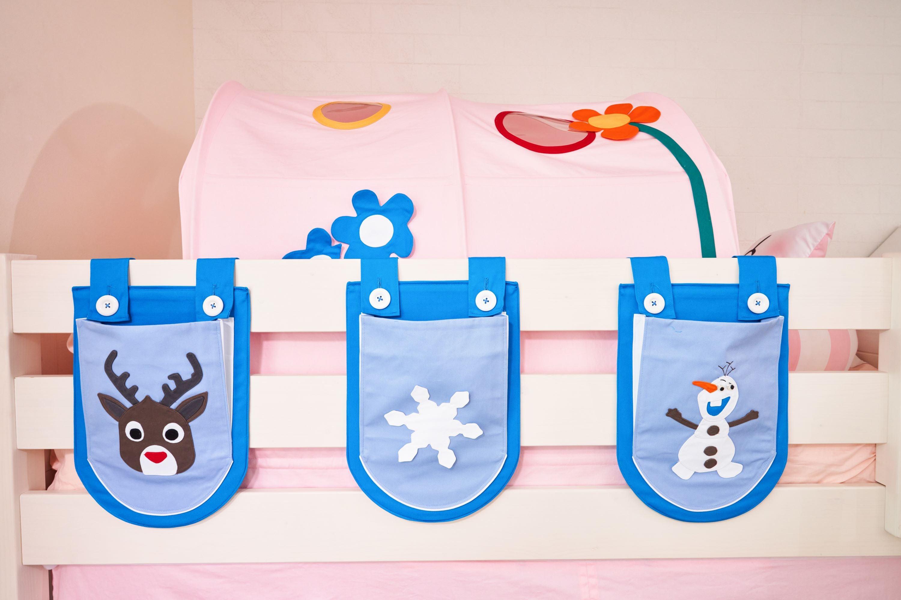Snuggle Blue Castle Underbed Curtains - Kids Haven Snuggle Blue Castle Underbed Curtains - Kids Haven