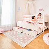 ModBed Elevated Low Bed (with pullout options - Single or SS) - Kids Haven