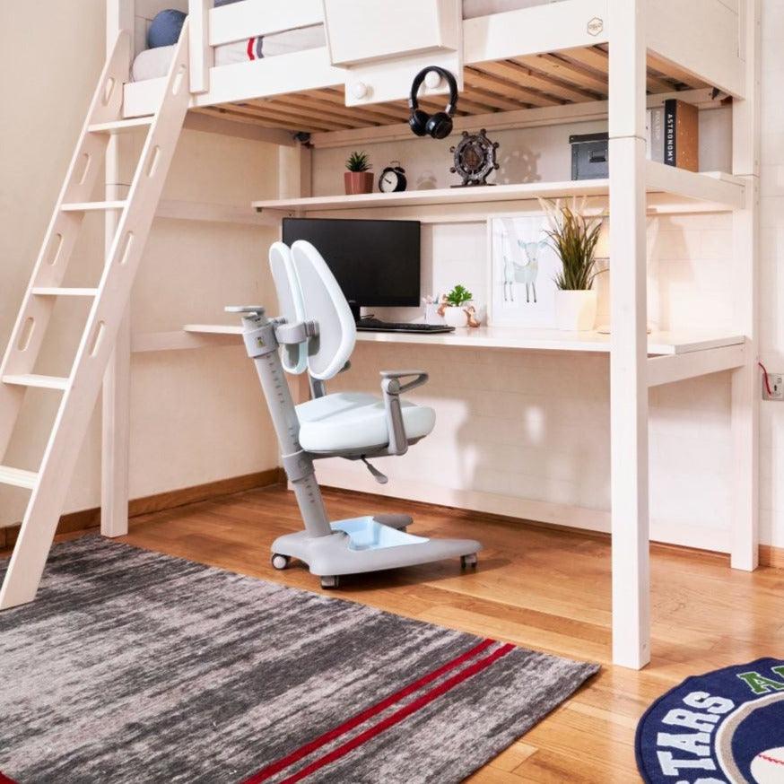 ModBed High Loft Legs w table and shelf only - Kids Haven ModBed High Loft Legs w table and shelf only - Kids Haven
