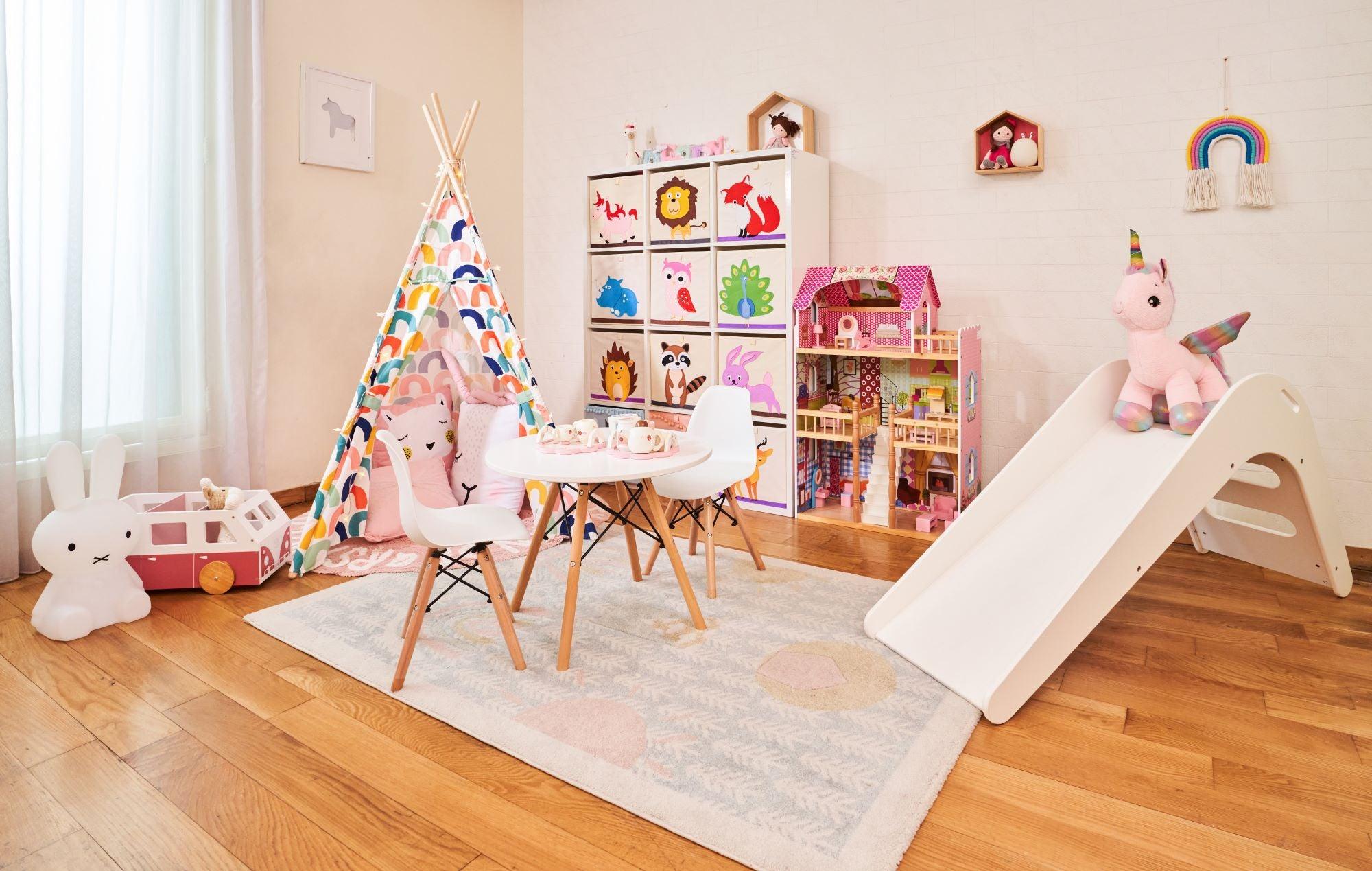PETIT Rainbow Teepee with lights (mat sold separately) - Kids Haven PETIT Rainbow Teepee with lights (mat sold separately) - Kids Haven