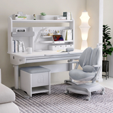 FLEK N24S Large Ergo Study Desk with Unit (With F3P Chair and G2 Stool Option)