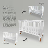 FIJN Reece Scandinavian Baby Cot (130x70cm or 140x70cm)