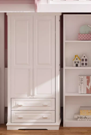 Nukhome Bubblegum Loft Table and Storage Options Nukhome Bubblegum Loft Table and Storage Options