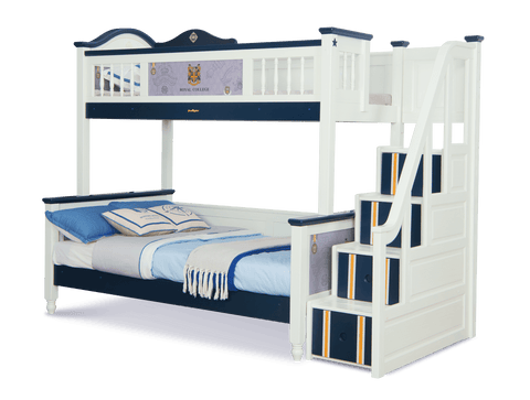 Sampo British Style Bunk Bed w Staircase - Kids Haven