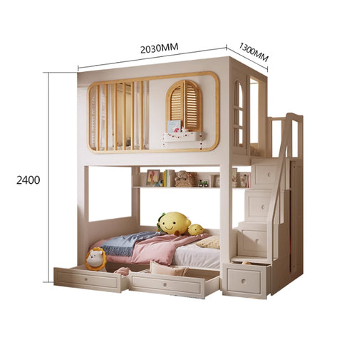 Nukhome Little Cottage Full Height Bunk Bed (Customizable)