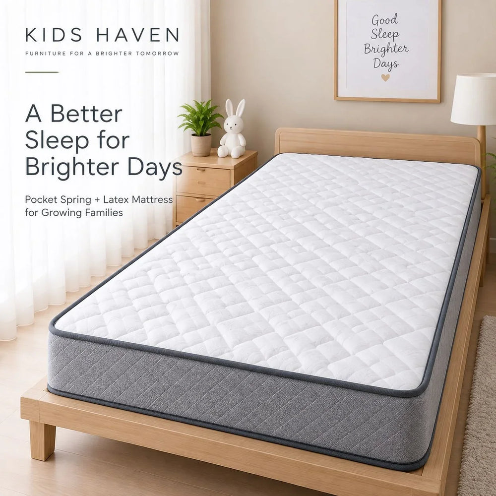 The Bed Gallery 7" Hybrid Pocket Spring Kids Mattress (Various Sizes)