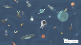 Space Wallpaper - Dark Blue (Xavia 3929-2J)