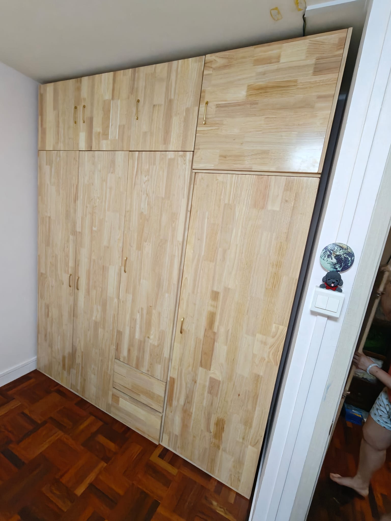 Existing wardrobe before adaptation