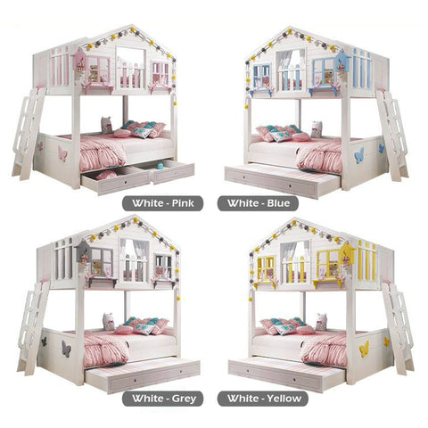 Nukhome Tree House Full Height Bunk Bed (Customizable)
