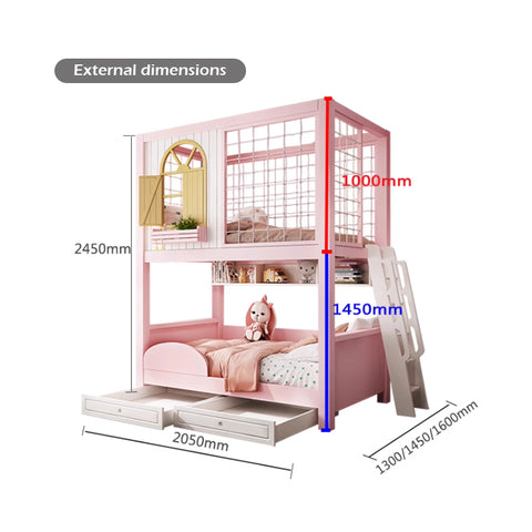 Nukhome Square Garden Full Height Bunk Bed (Customizable)