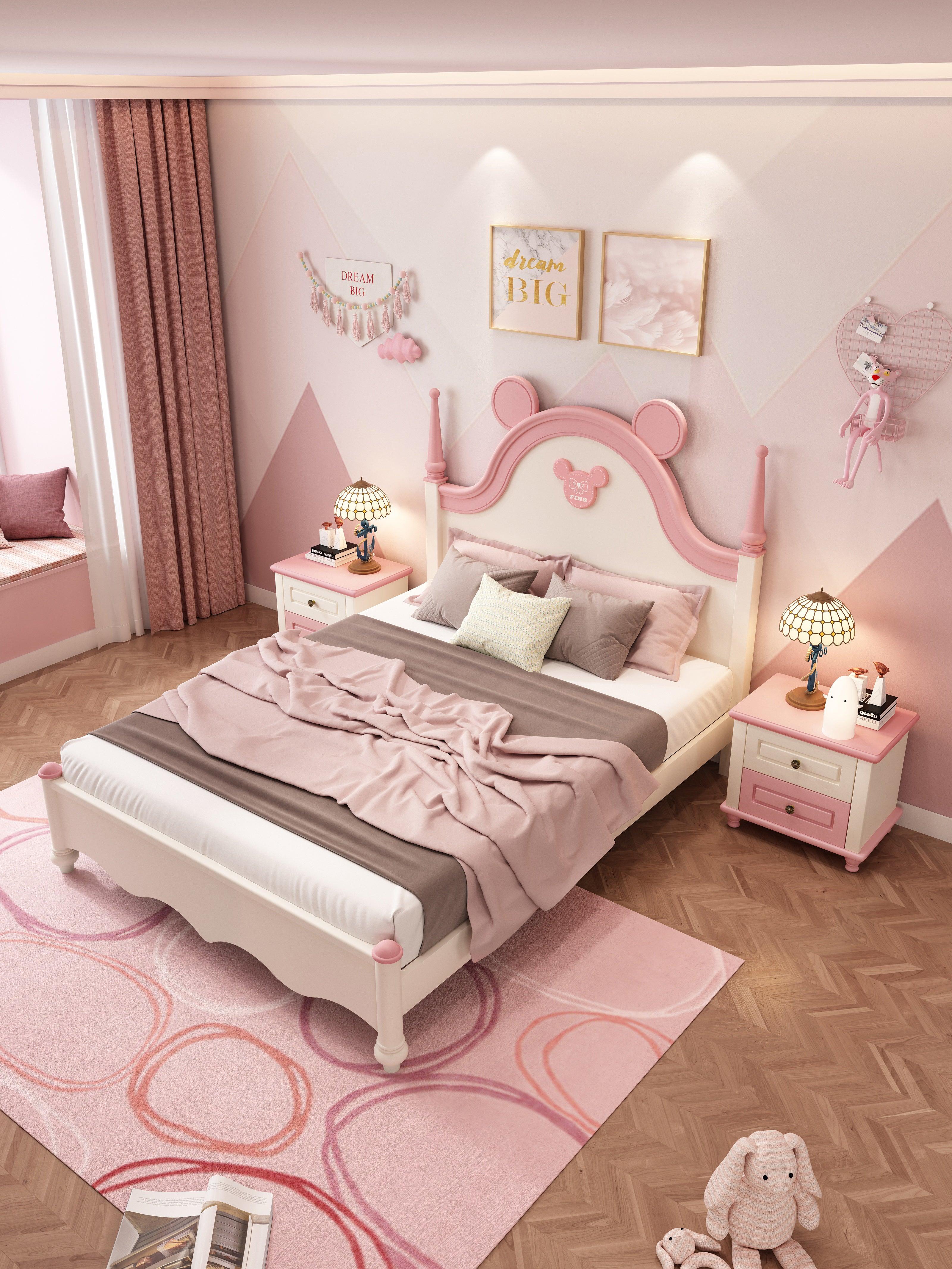HB Rooms Mickey Queen Bed (M812#) (Smaller size available) - Kids Haven HB Rooms Mickey Queen Bed (M812#) (Smaller size available) - Kids Haven