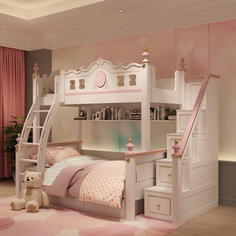 HB Rooms Binary Bunk Bed (1007#P) - Kids Haven HB Rooms Binary Bunk Bed (1007#P) - Kids Haven