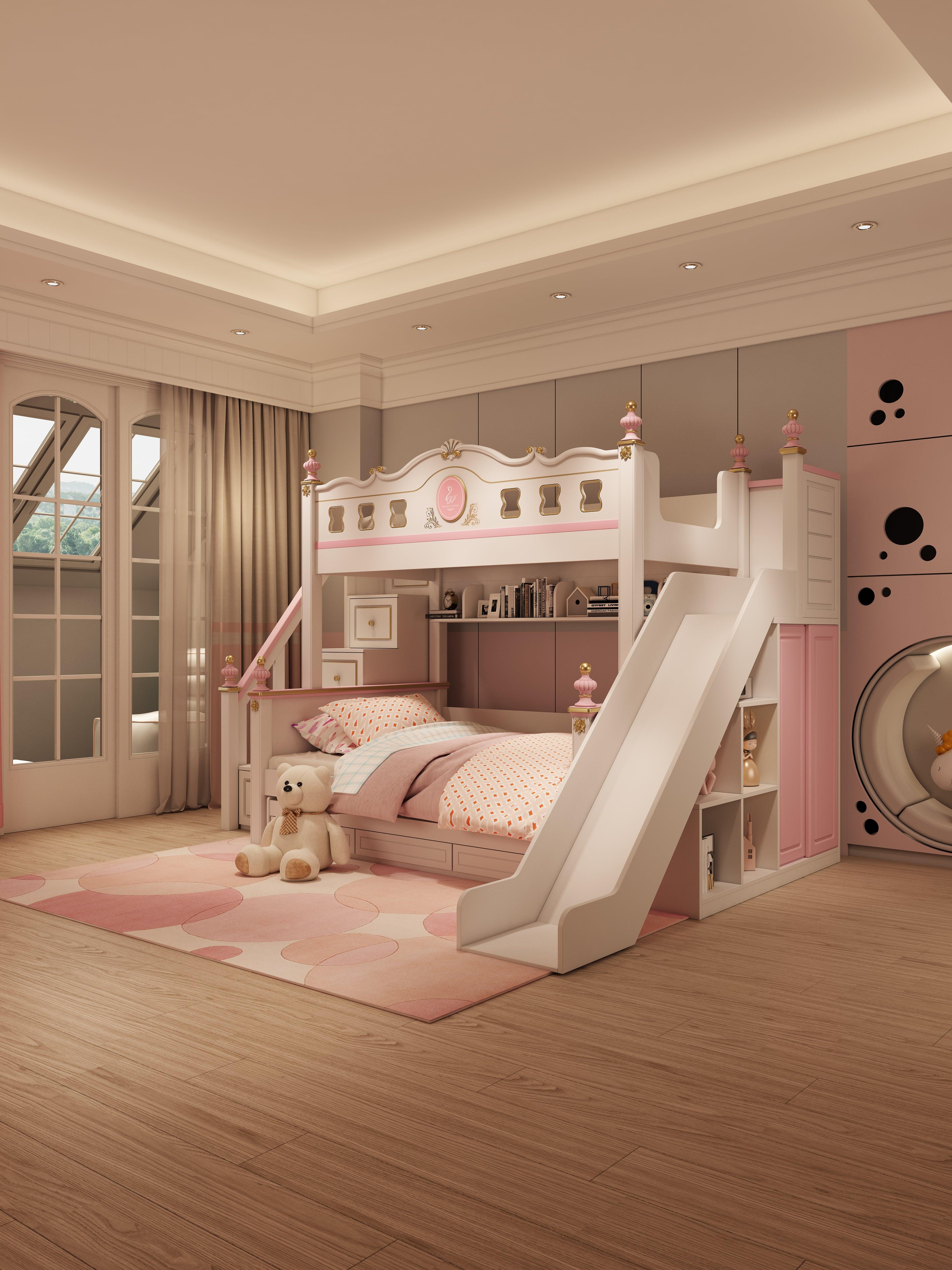 HB Rooms Binary Bunk Bed (1007#P) - Kids Haven HB Rooms Binary Bunk Bed (1007#P) - Kids Haven