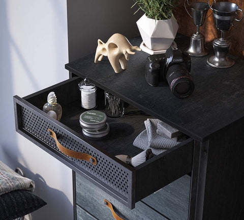 Cilek Dark Metal Tall Dresser - Kids Haven Cilek Dark Metal Tall Dresser - Kids Haven