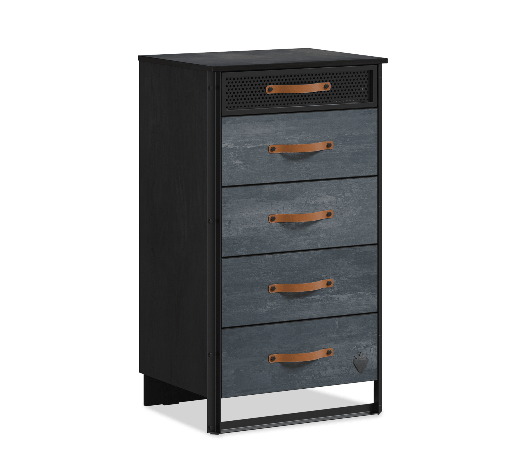 Cilek Dark Metal Tall Dresser - Kids Haven