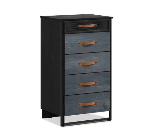 Cilek Dark Metal Tall Dresser - Kids Haven Cilek Dark Metal Tall Dresser - Kids Haven